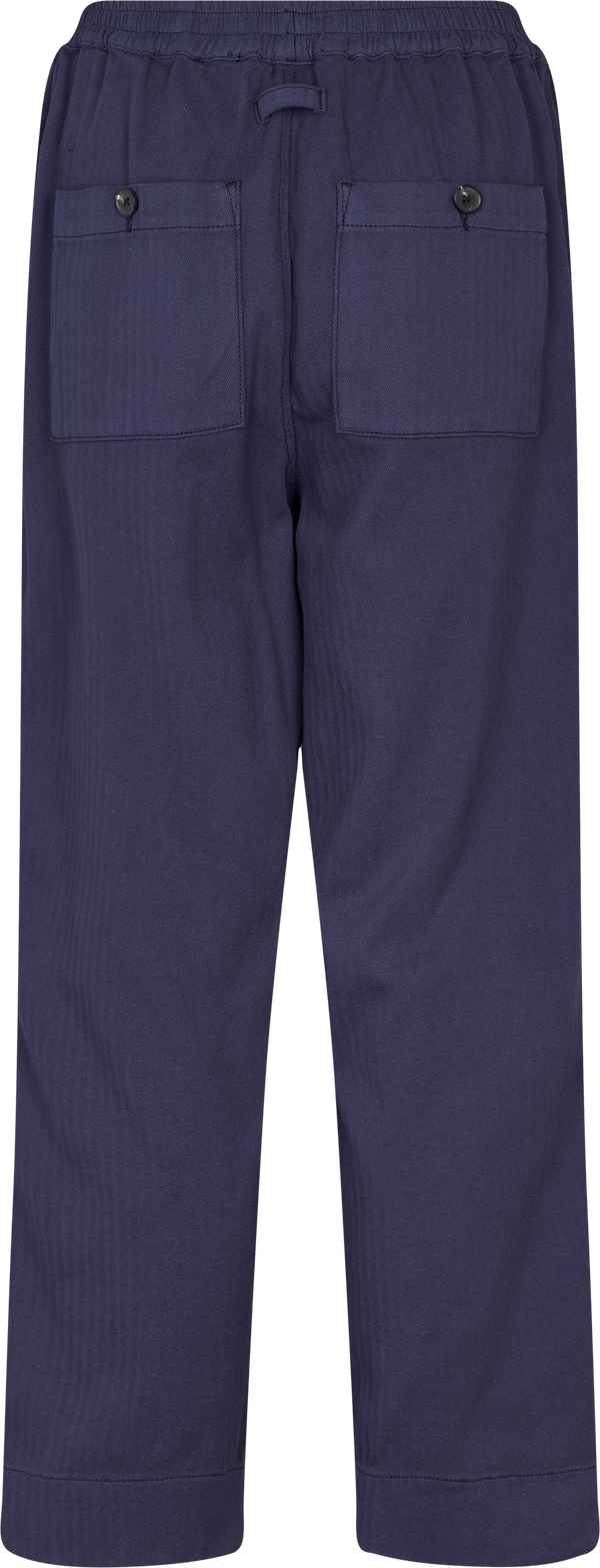 GAI+LISVA Maia Herringbone Cotton Pant Pants & Shorts 798 French Blue