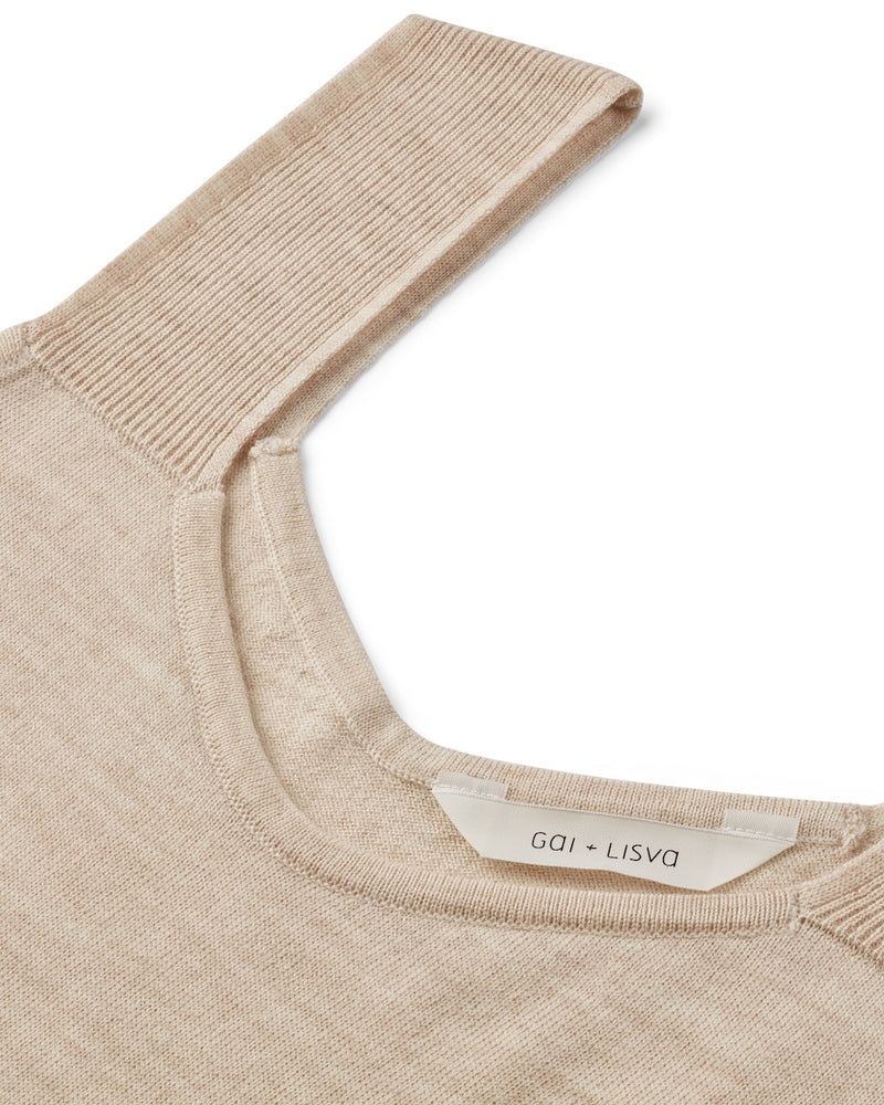 GAI+LISVA Maj Knit Dress Knit 174 Nougat Melange