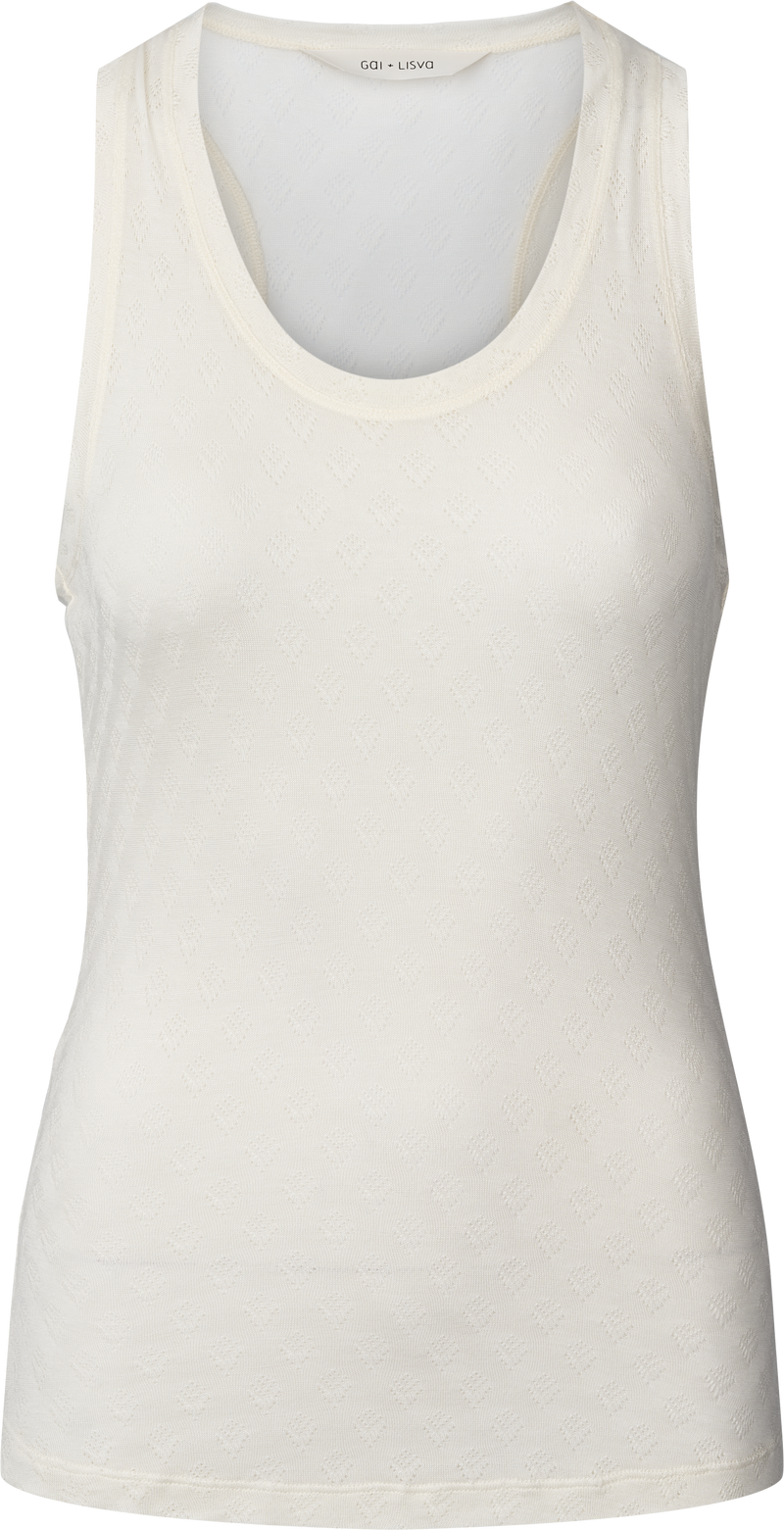 GAI+LISVA Nellie Silk Top Top 150 Off White