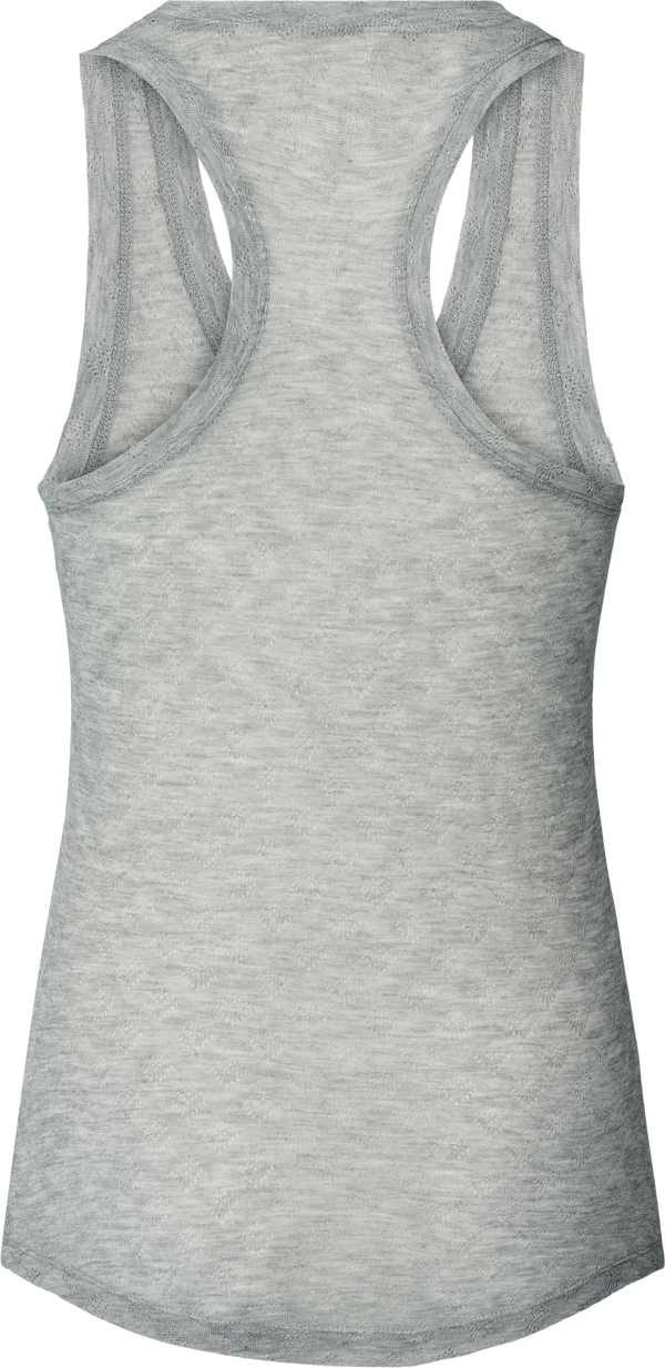 GAI+LISVA Nellie Silk Top Top 601 Light Grey Melange