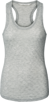 GAI+LISVA Nellie Silk Top Top 601 Light Grey Melange