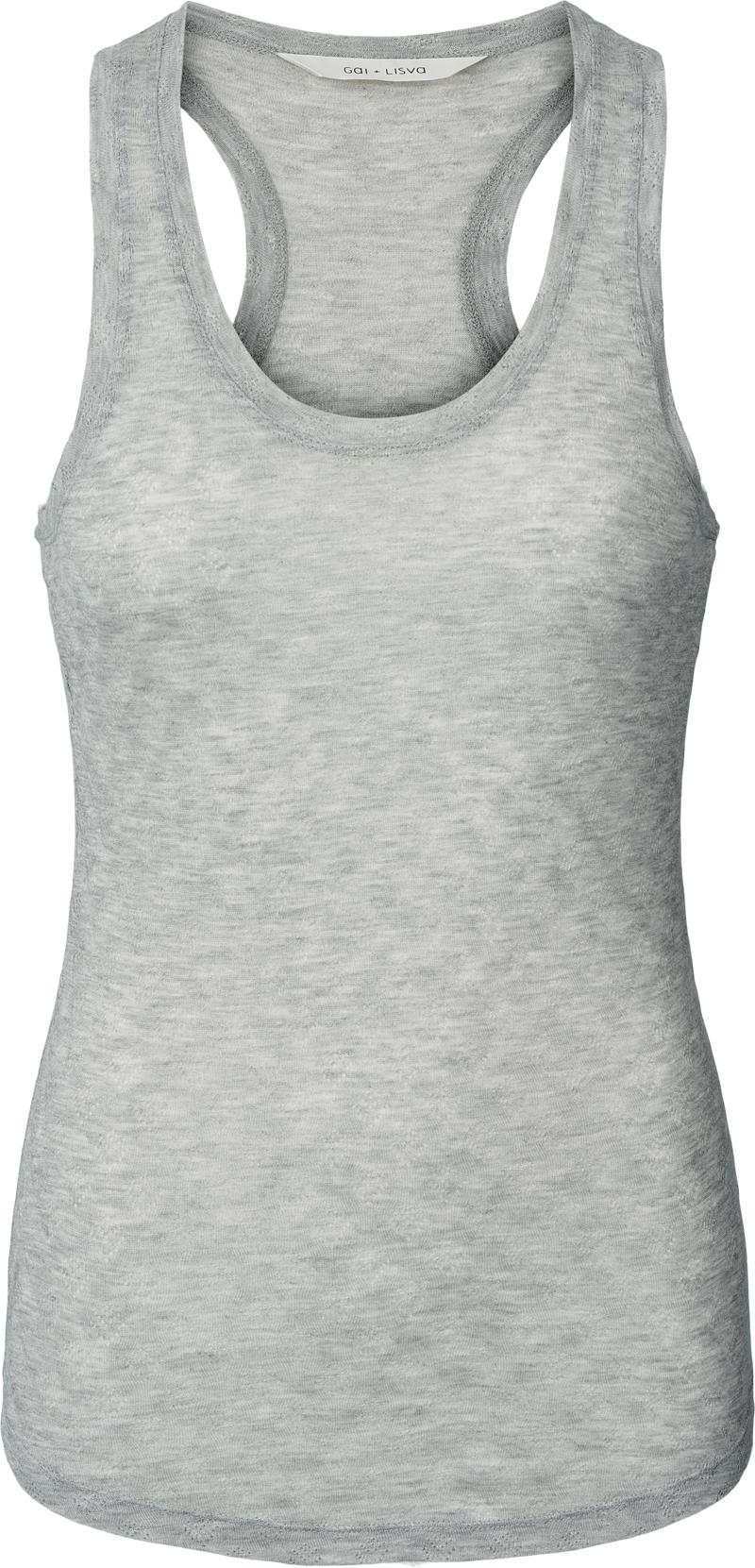 GAI+LISVA Nellie Silk Top Top 601 Light Grey Melange