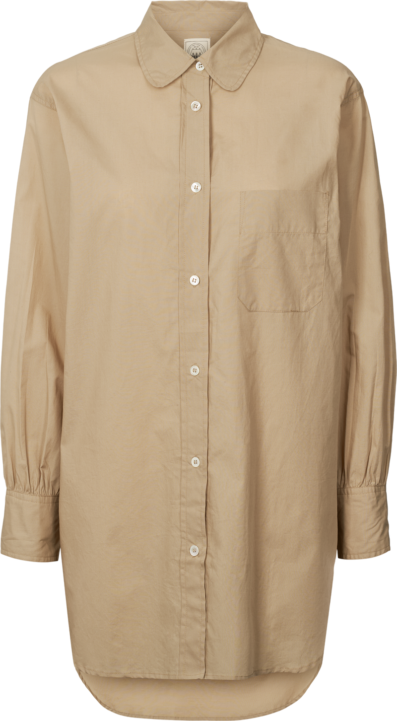 GAI+LISVA Rosa Shirt Cotton Poplin Shirt 735 Chinchilla