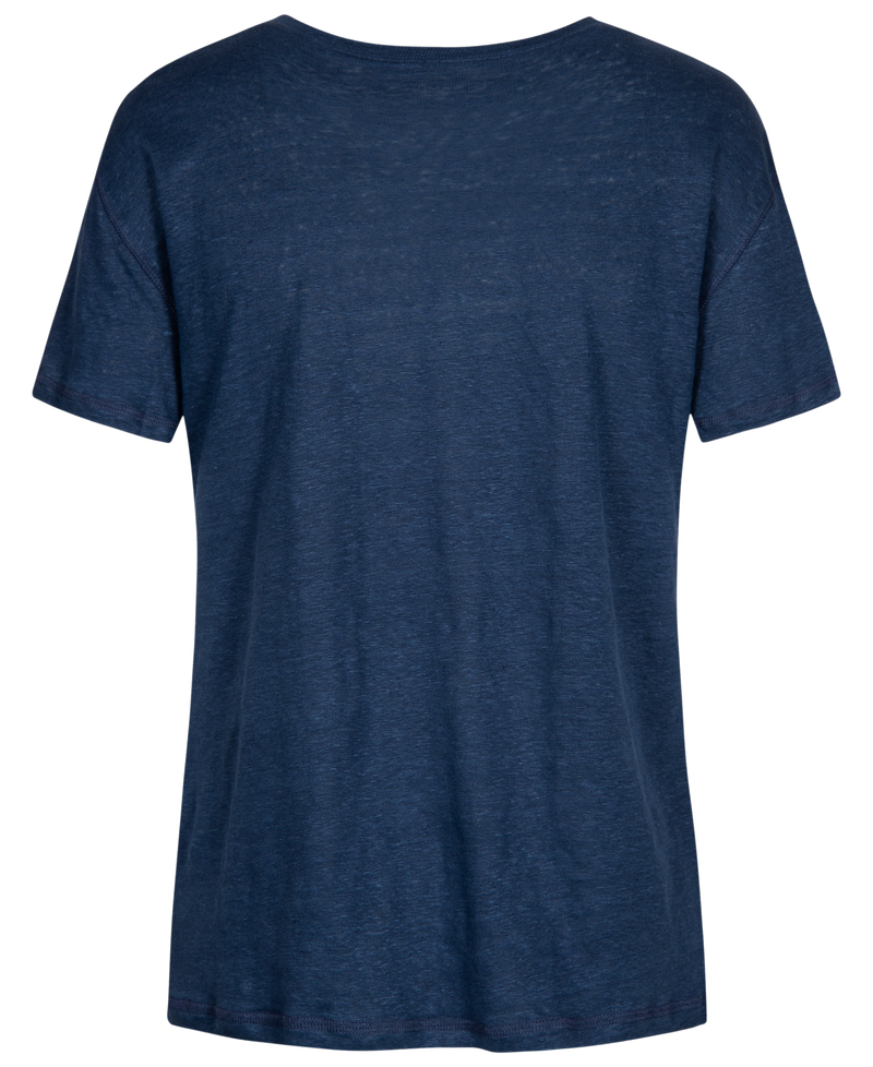 GAI+LISVA Sif Linen Tee Shirt Top 453 Navy