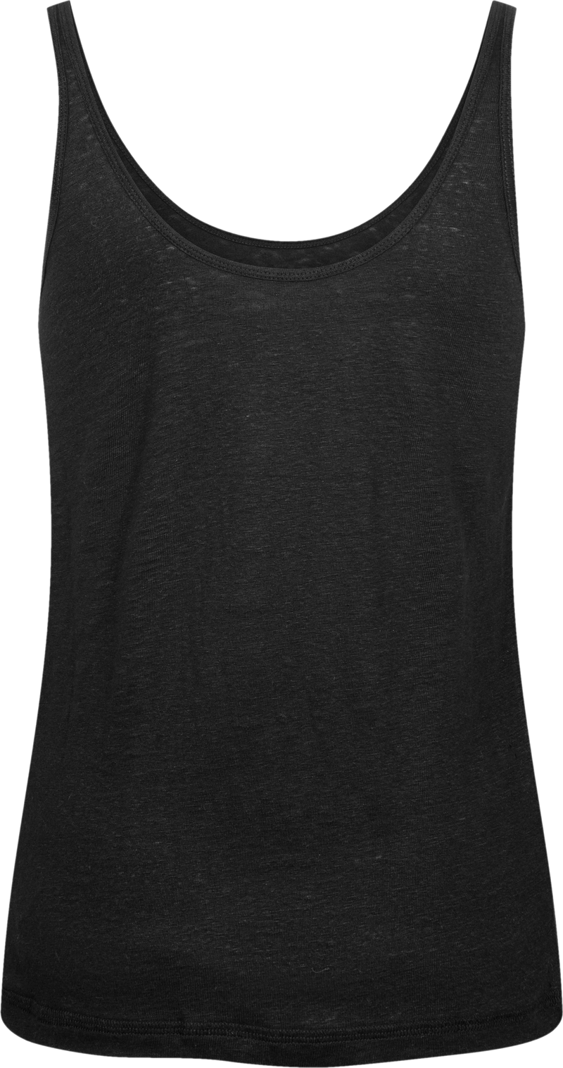 GAI+LISVA Synne Linen Top Top 650 Black